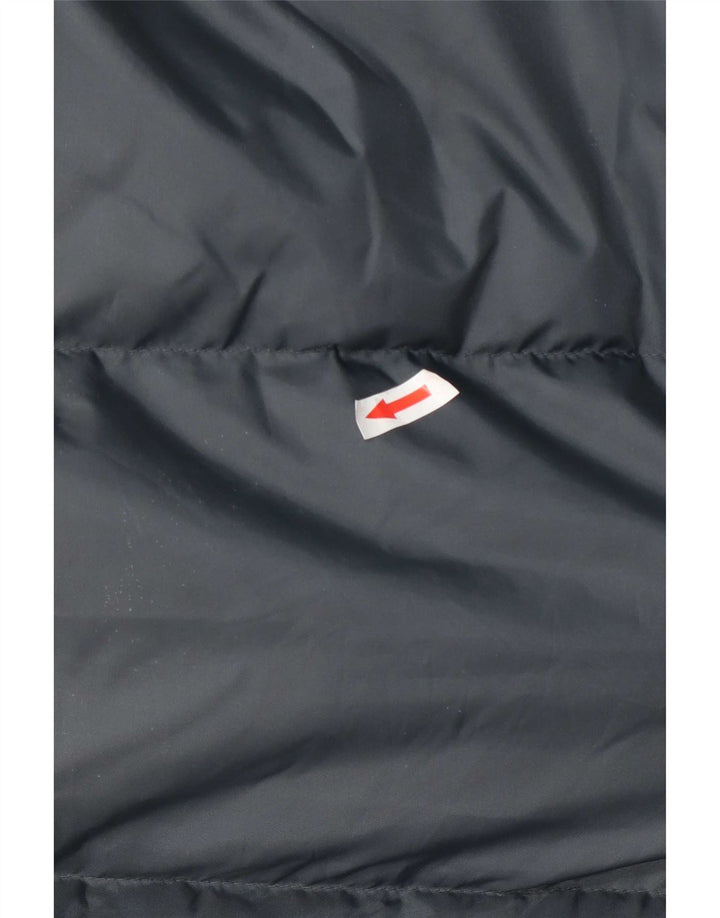 Casaco acolchoado com capuz masculino Diadora UK 40 grande azul marinho poliamida