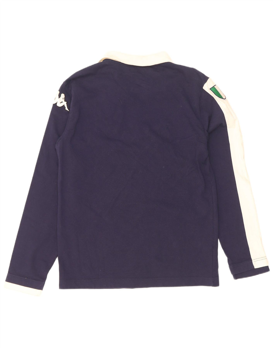 Camisa polo masculina gráfica de rugby Kappa médio azul marinho colorblock