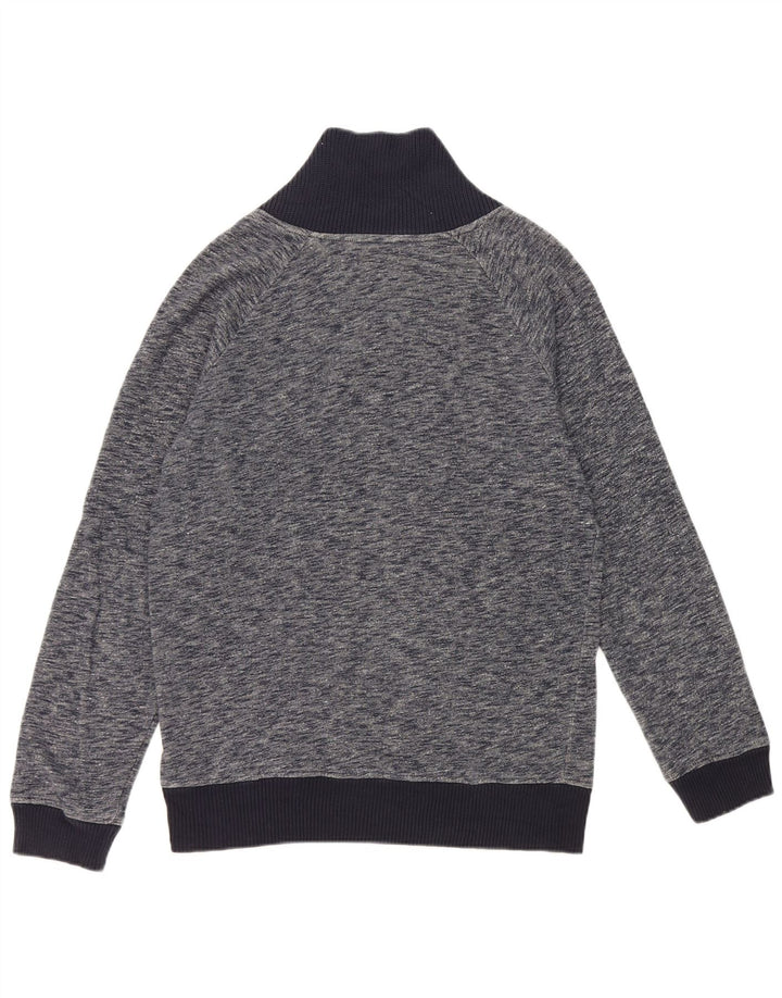 Zara moletom masculino jumper grande azul marinho manchado