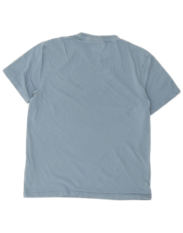 Camiseta feminina LYLE & SCOTT UK 14 algodão azul médio
