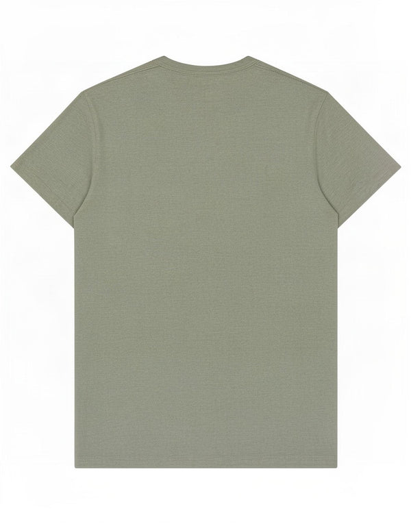 Camiseta gráfica masculina Hollister XS verde algodão manchado