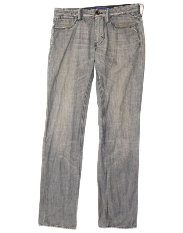 Gas Womens Slim Jeans W31 L32 Blue Cotton