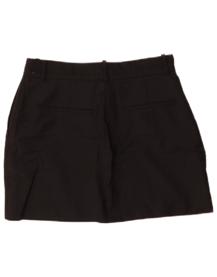 Minissaia feminina ZARA média W28 poliéster preto