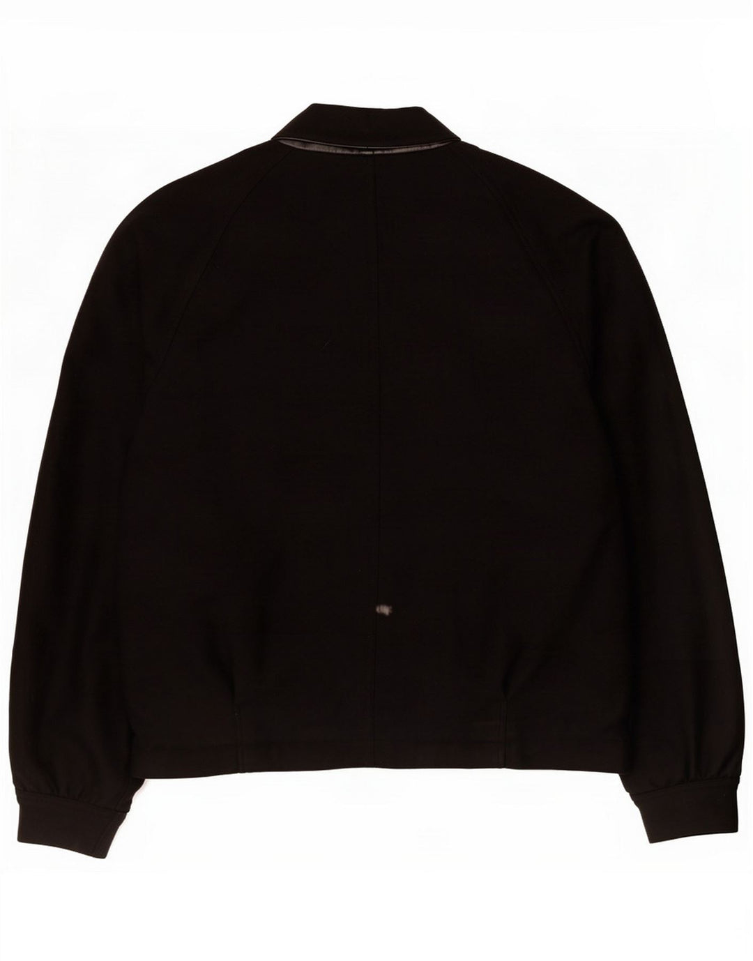 Pancaldi Mens Bomber Jacket IT 50 Large Black Pinstripe Wool