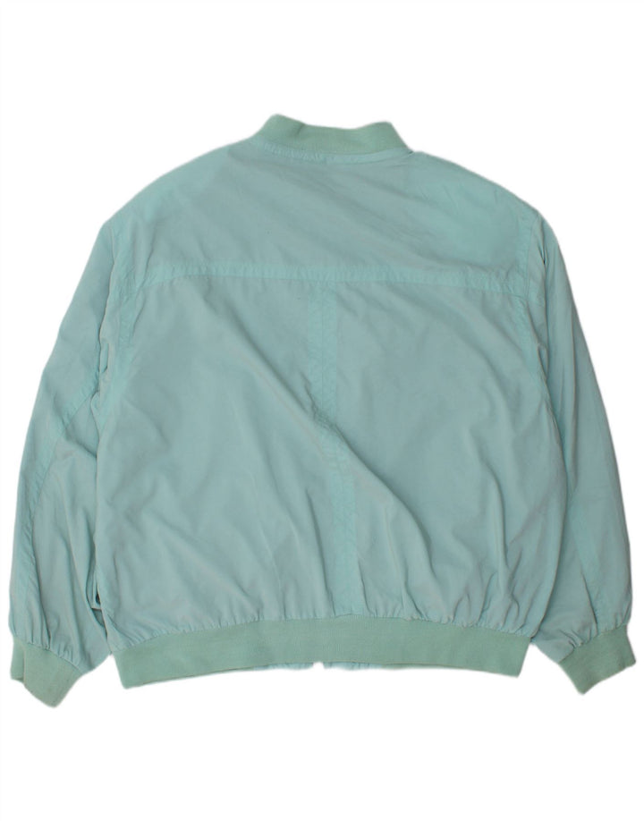 Jaqueta bomber masculina VINTAGE IT 54 2XL turquesa