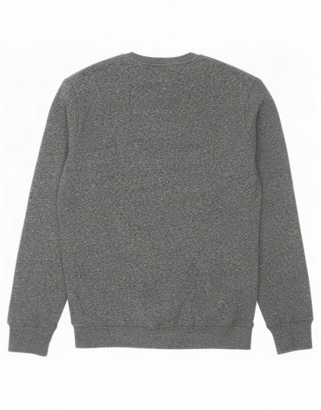 Superdry moletom masculino jumper grande algodão manchado cinza
