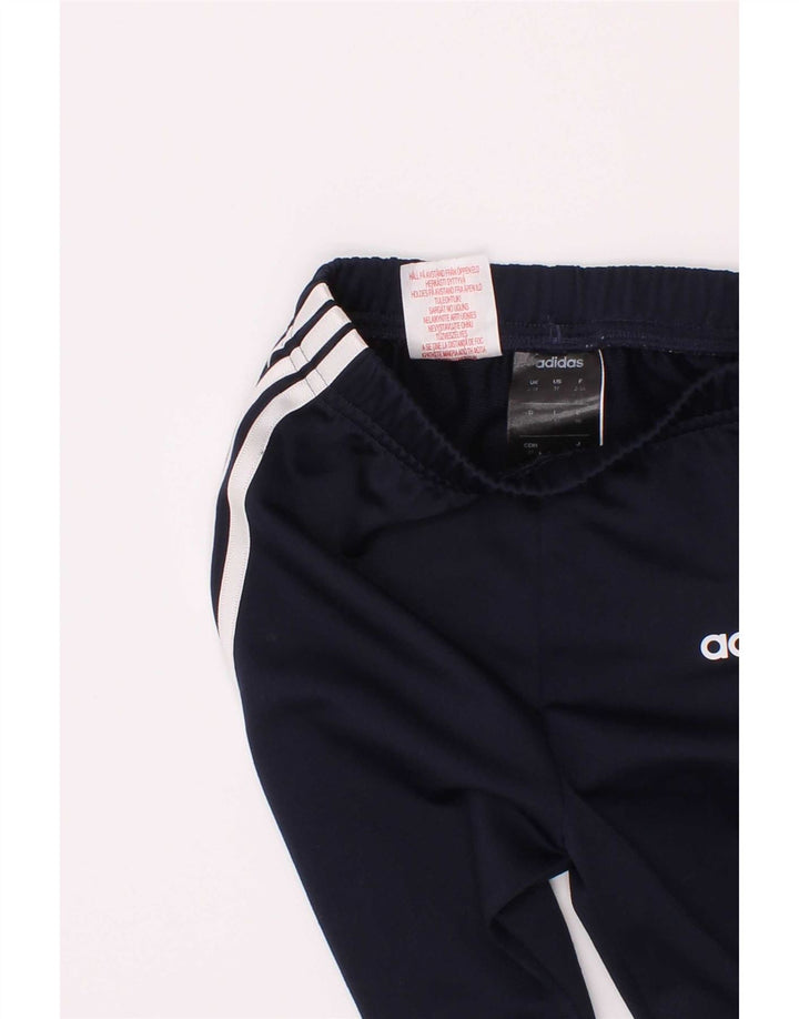 Adidas meninos calças de treino joggers 2-3 anos azul marinho poliéster