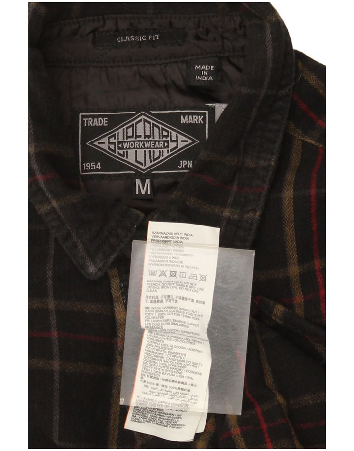 Camisa masculina Superdry Classic Fit flanela média xadrez multicolorida
