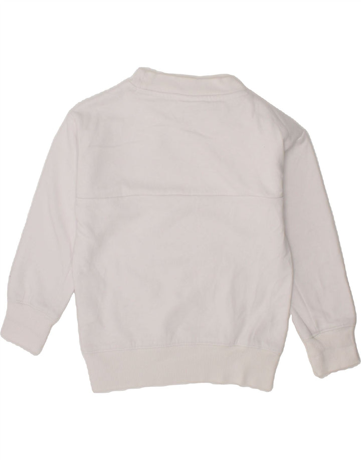 CHAMPION Girls Graphic Sweatshirt Jumper 3-4 Years 2XS White Cotton Vintage Champion and Second-Hand Champion from Messina Hembry 