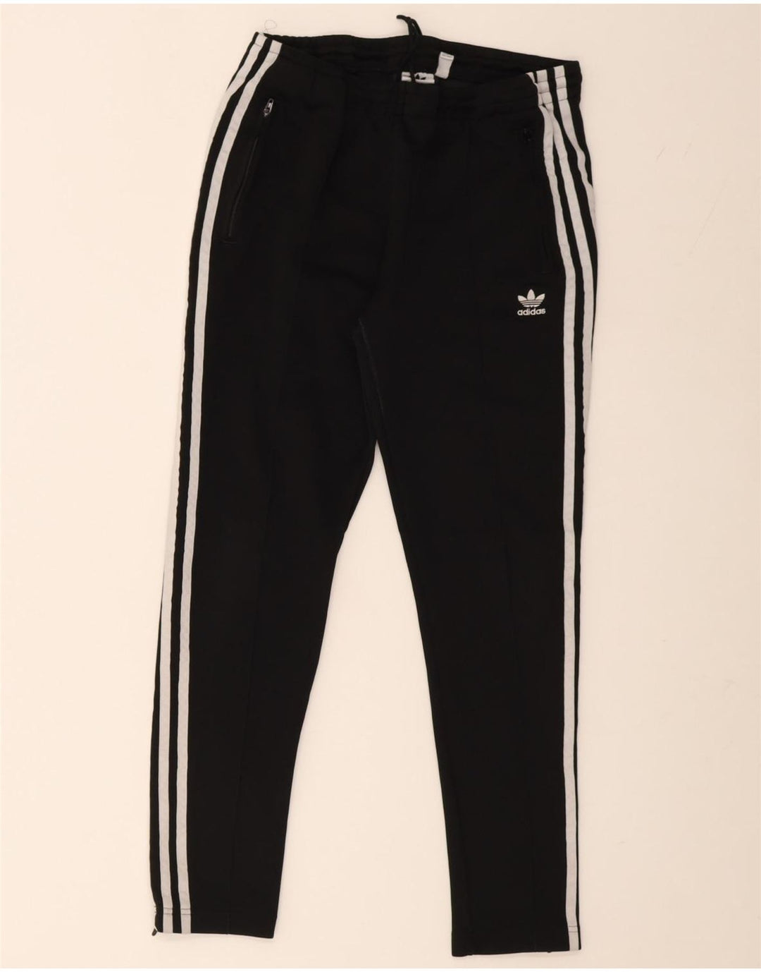 Calças de treino femininas Adidas UK 10 pequenas pretas