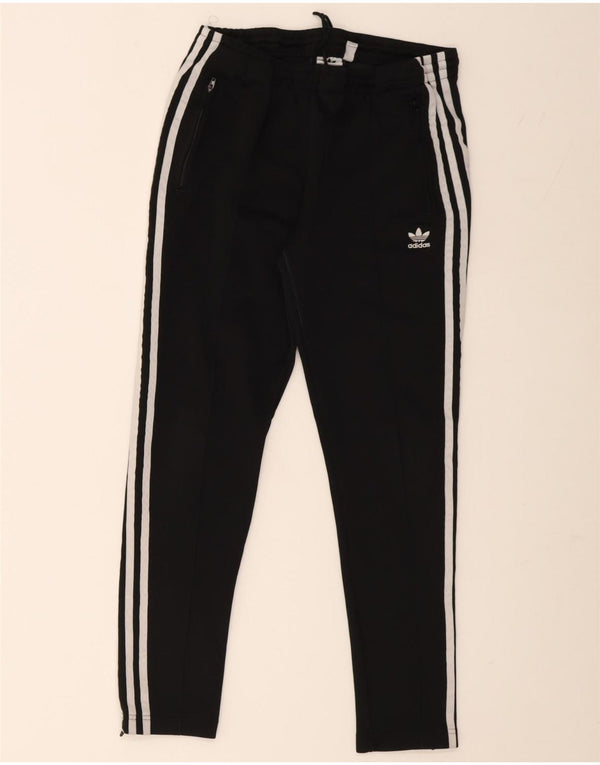 Calças de treino femininas Adidas UK 10 pequenas pretas