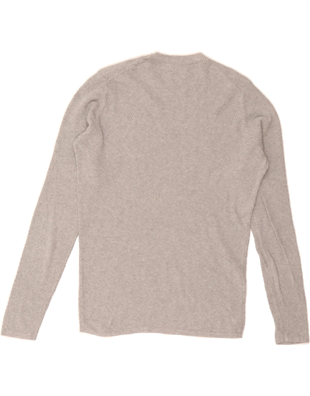 MASSIMO DUTTI Mens Crew Neck Jumper Sweater Small Grey Cotton Vintage Massimo Dutti and Second-Hand Massimo Dutti from Messina Hembry 