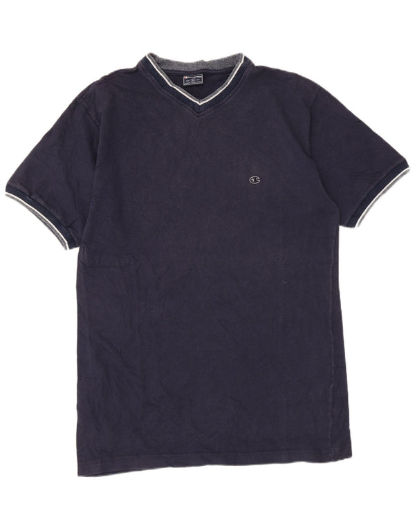 Camiseta masculina Champion XL azul marinho algodão