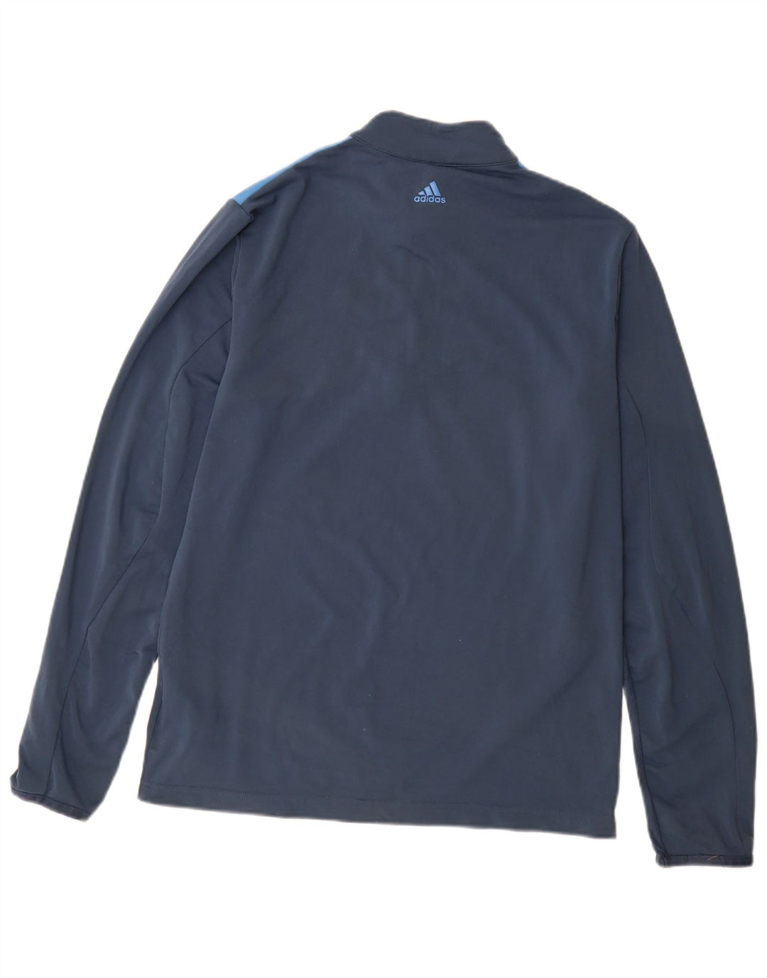 Adidas Mens Climacool Pullover Treino Top Pequeno Azul Marinho Colorblock