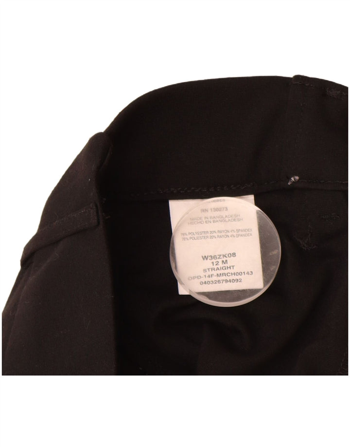 Lee Womens Riders Calça Casual US 12 Grande W32 L32 Poliéster Preto