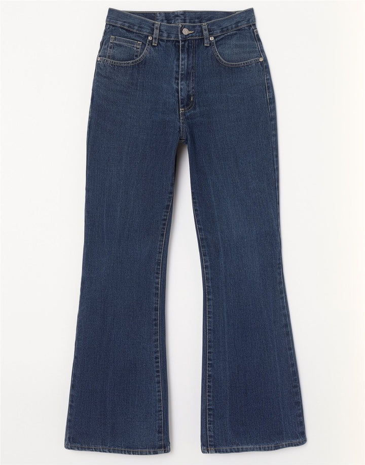 Wild Jeans feminino cintura alta queimado IT 42 médio W26 L30 algodão azul