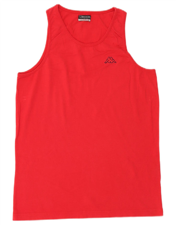 Top colete masculino KAPPA grande algodão vermelho