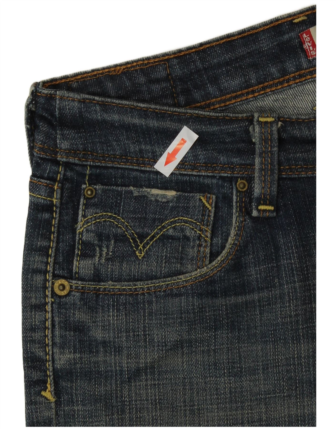Calça Jeans Levis Feminina 627 Straight W30 L27 Azul