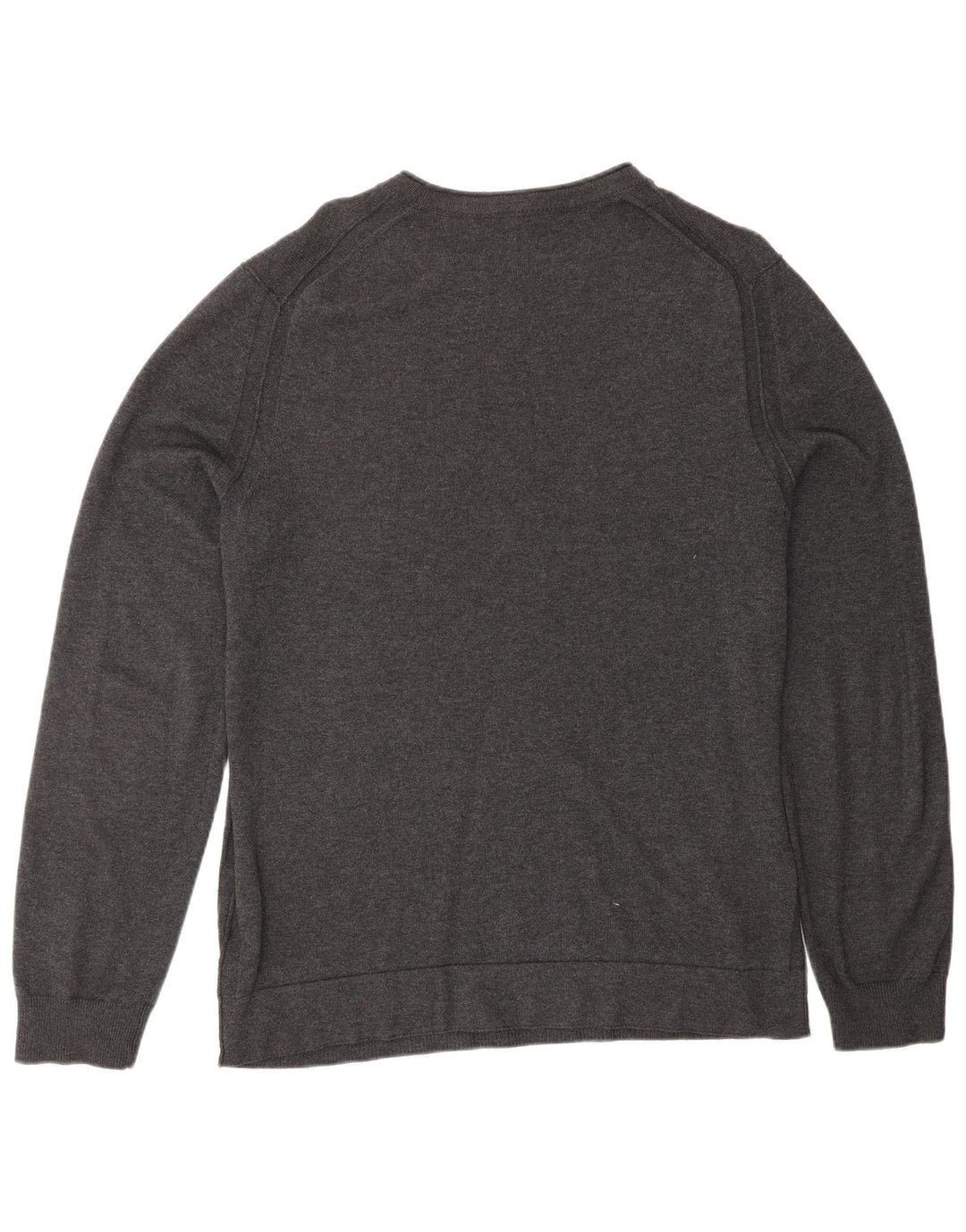 Suéter masculino HUGO BOSS com gola redonda e algodão cinza médio