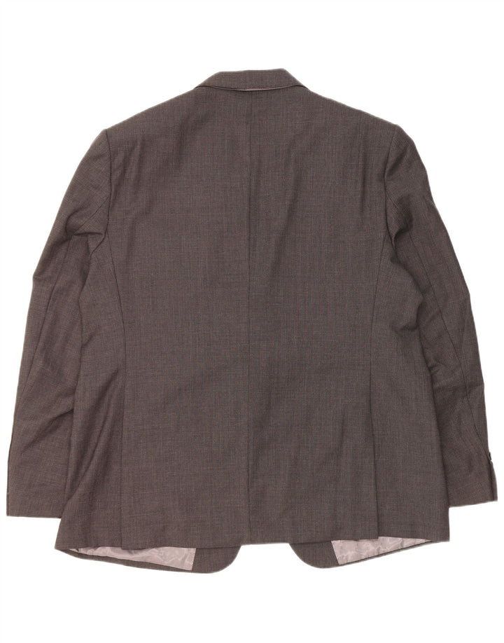 Jaqueta Blazer Masculina Marks & Spencer Regular Fit 2 Botões Reino Unido 46 XL Cinza