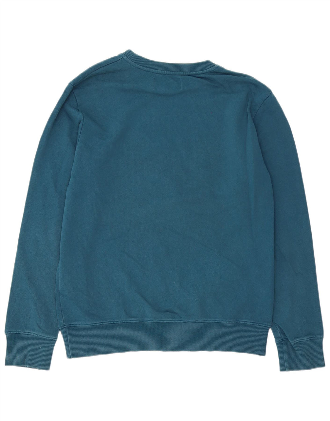 Calvin Klein Jeans Masculino moletom gráfico jumper médio azul algodão