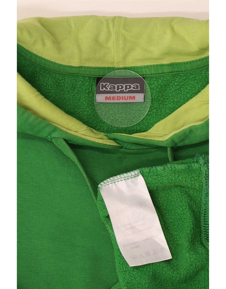 Kappa Mens Graphic Hoodie Jumper Médio Algodão Verde