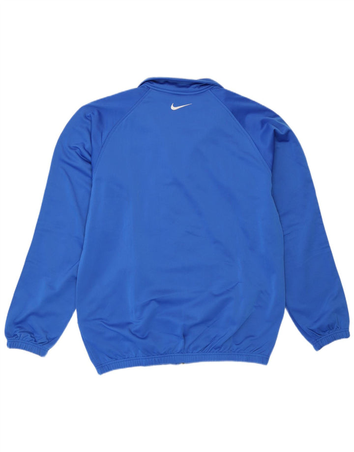Nike Mens Tracksuit Top Jacket UK 38/40 Médio Azul Colourblock Poliéster