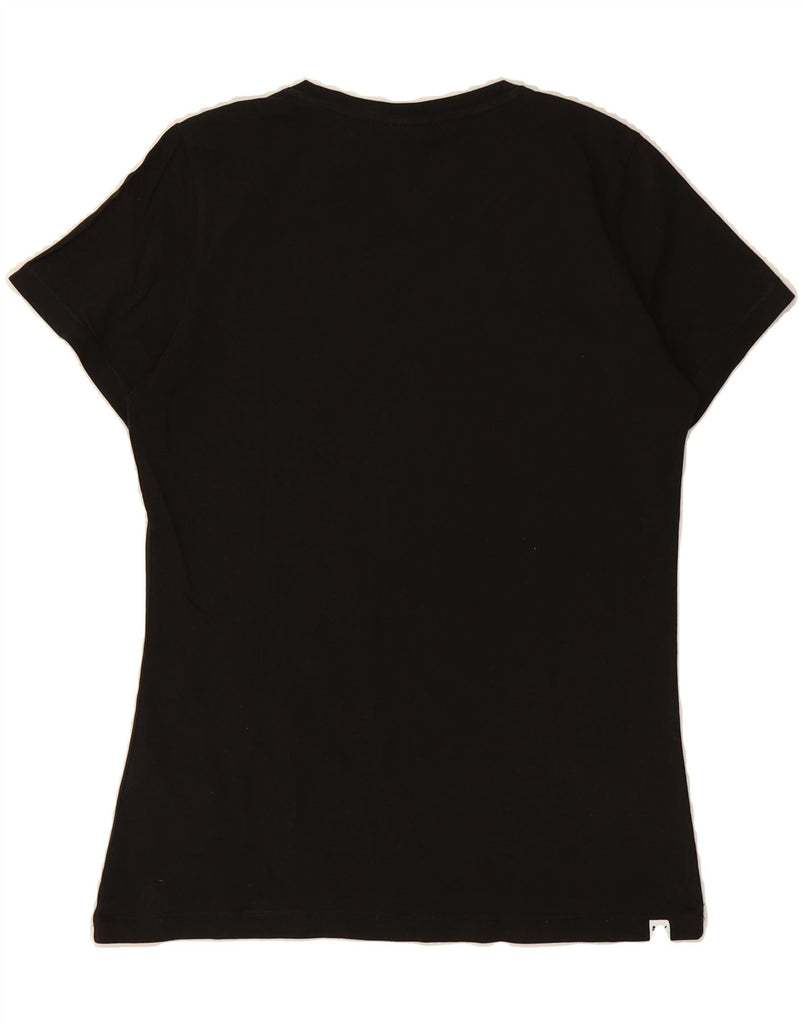 PUMA Womens Graphic T-Shirt Top UK 14 Large Black Cotton Vintage Puma and Second-Hand Puma from Messina Hembry 