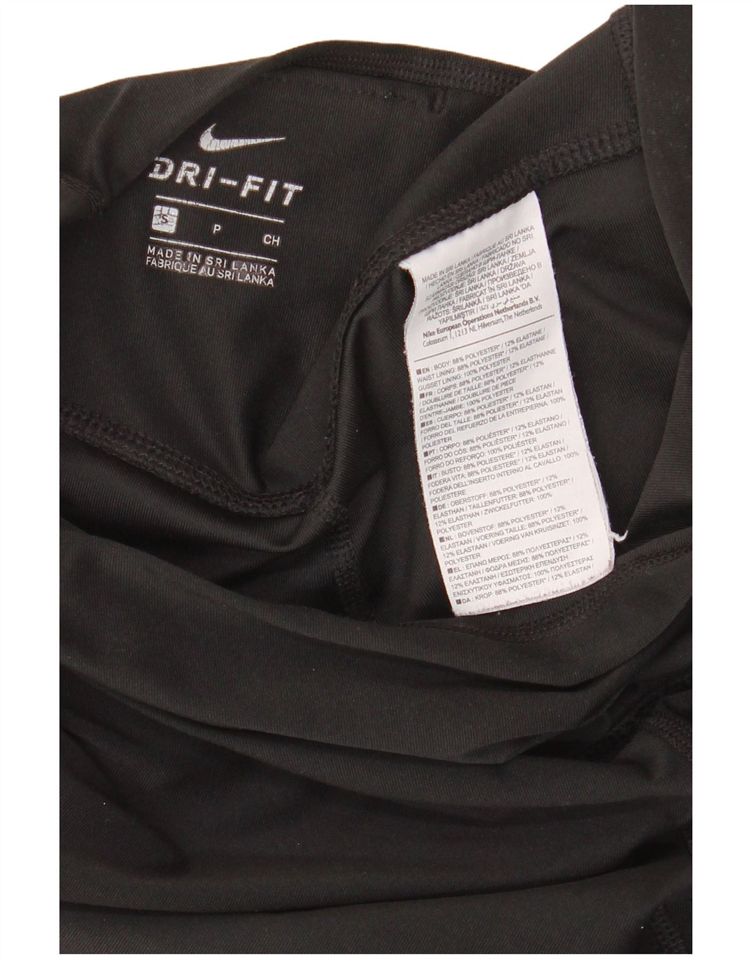 Leggings Nike Dri Fit Graphic UK 10 Pequeno Poliéster Preto