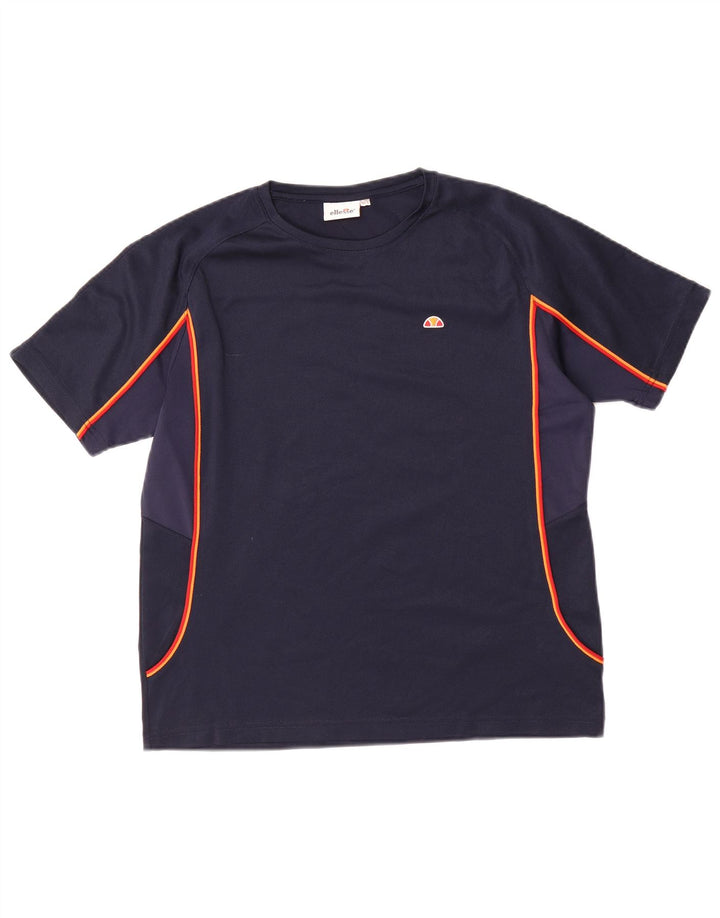 Camiseta ELLESSE Menino 13-14 Anos Azul Marinho Poliéster