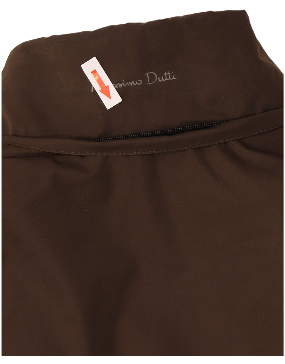 Jaqueta acolchoada masculina Massimo Dutti UK 42 XL poliéster marrom