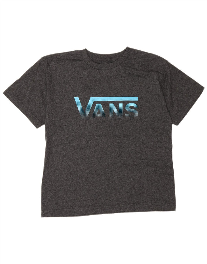 Camiseta VANS Meninos Graphic 12-13 Anos Grande Algodão Cinza