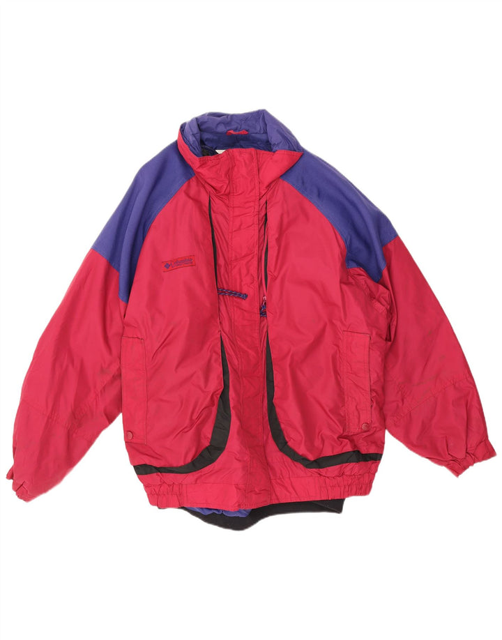 Jaqueta de esqui masculina Columbia XL vermelho colorblock