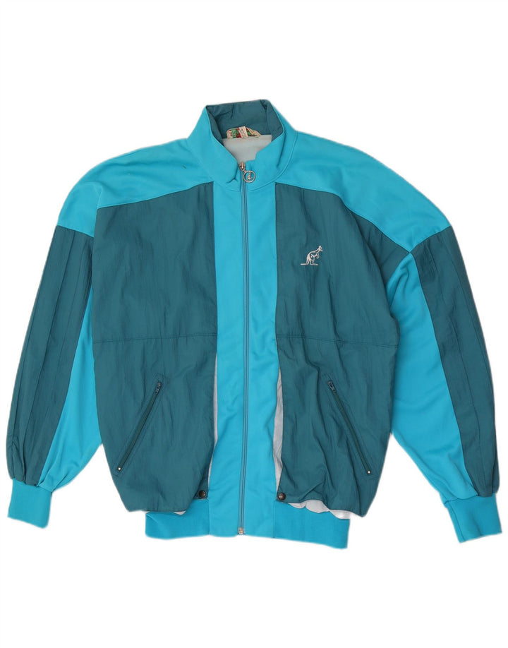 AUSTRALIAN L'ALPINA Jaqueta masculina de agasalho IT 50 bloco colorido azul médio