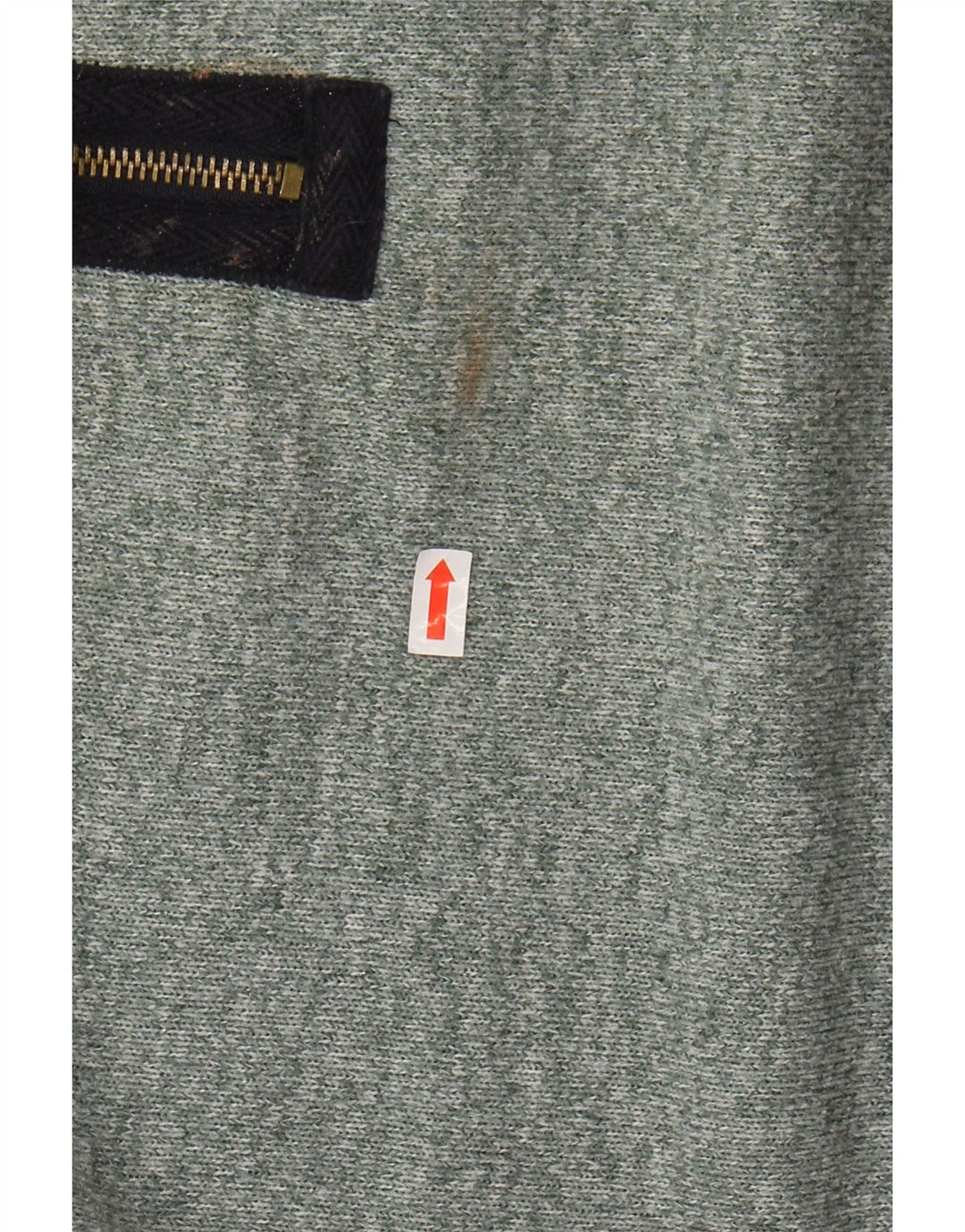 Suéter masculino JOULES com zíper e gola grande em poliéster manchado verde