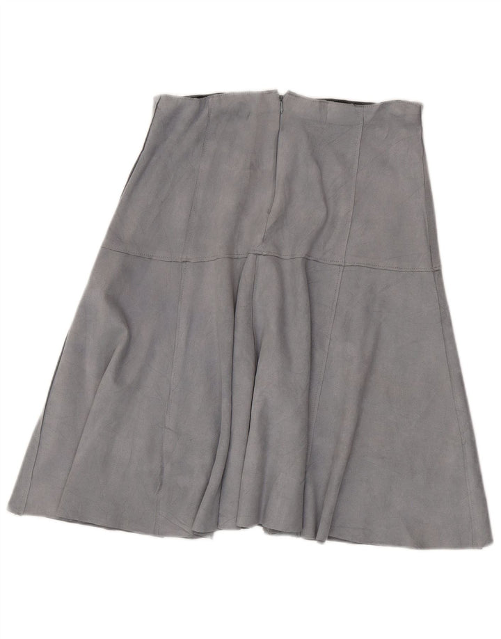 Saia feminina de camurça Zara grande W30 azul
