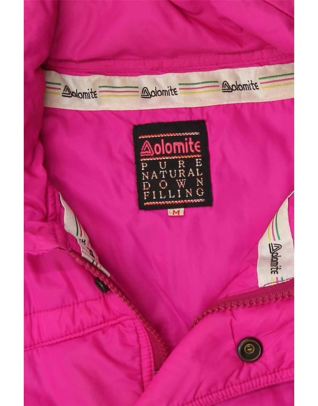 Colete acolchoado masculino Dolomite UK 38 poliéster rosa médio