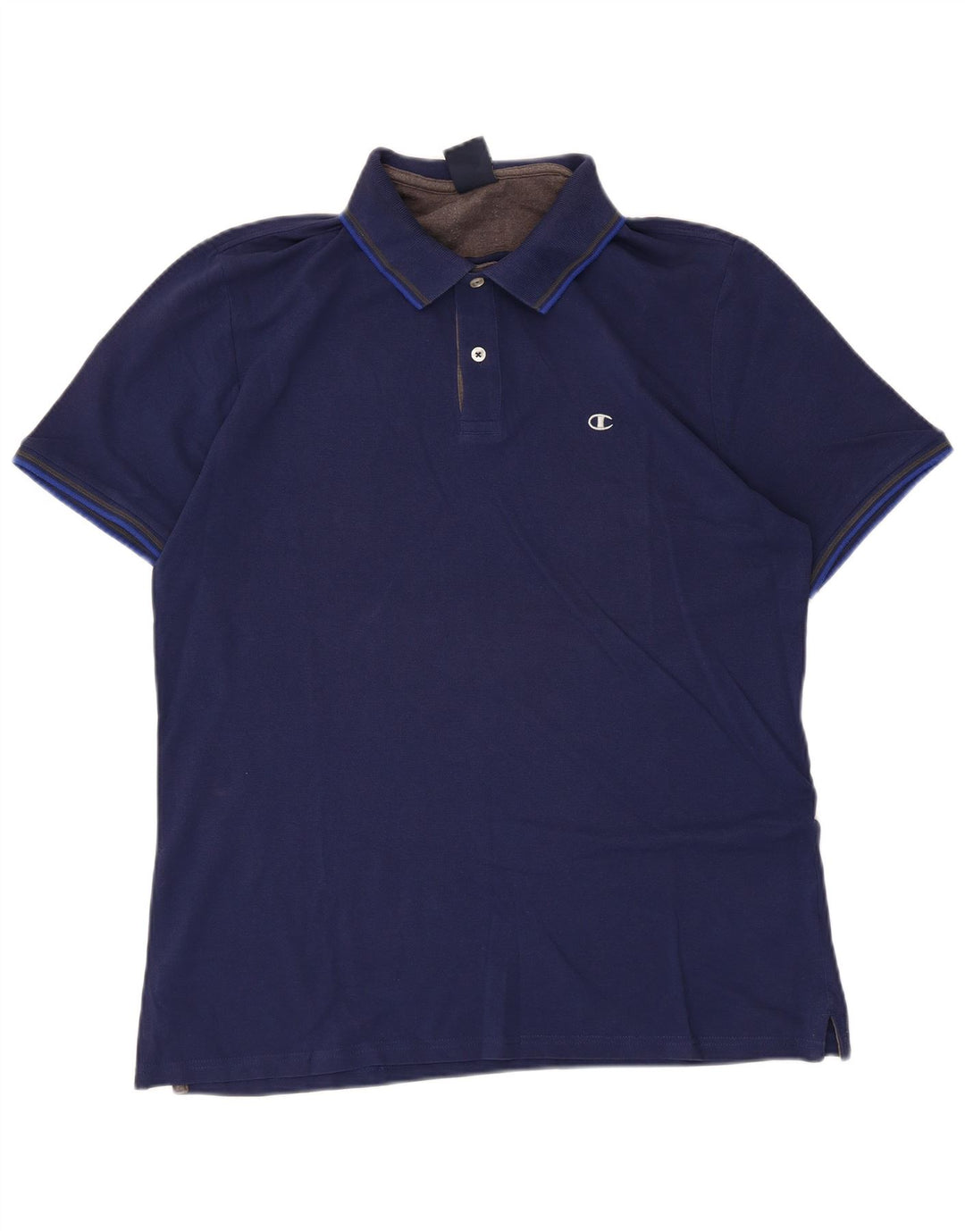 Camisa polo masculina CHAMPION grande algodão azul marinho