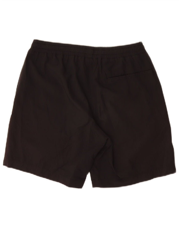J. CREW Shorts esportivos masculinos pequenos de poliéster preto