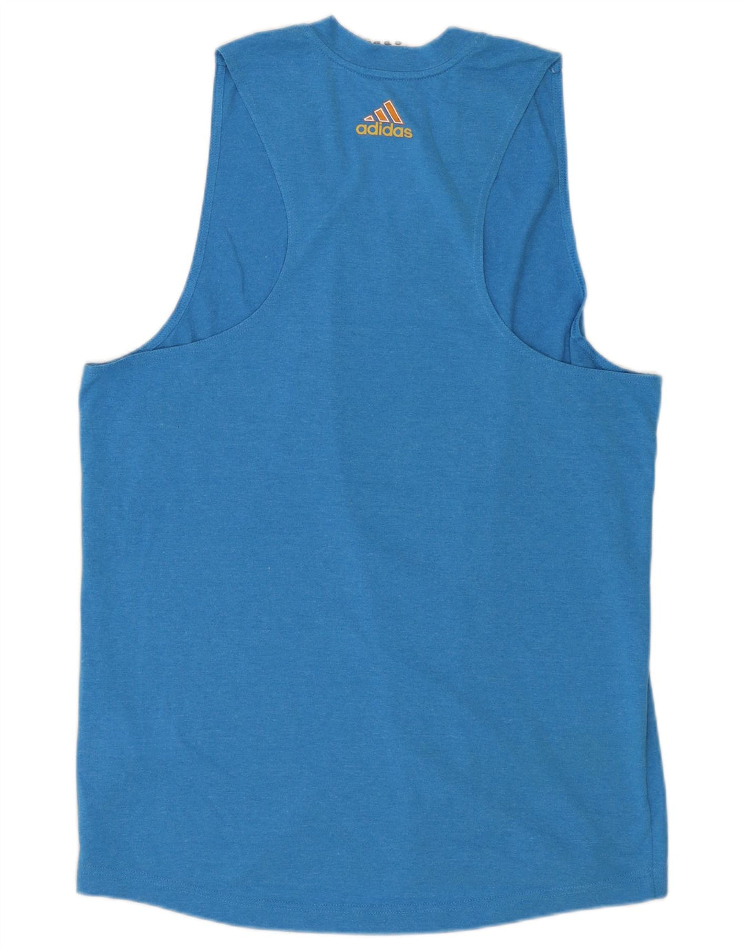 ADIDAS Mens Graphic Vest Top Médio Poliéster Azul
