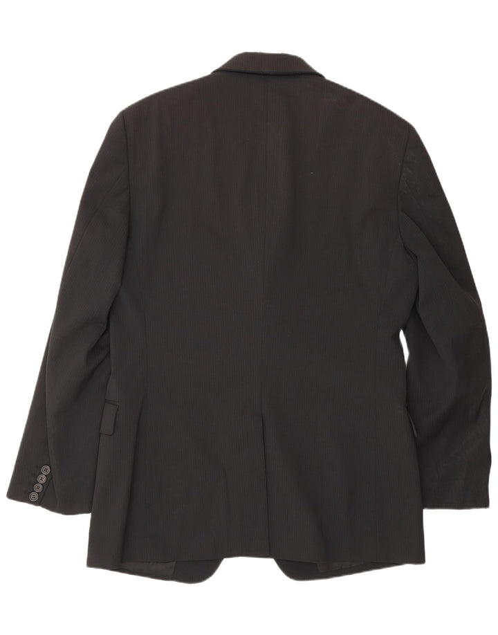 PRADA Masculino 3 botões 2 peças terno IT 52 XL W34 L30 preto clássico