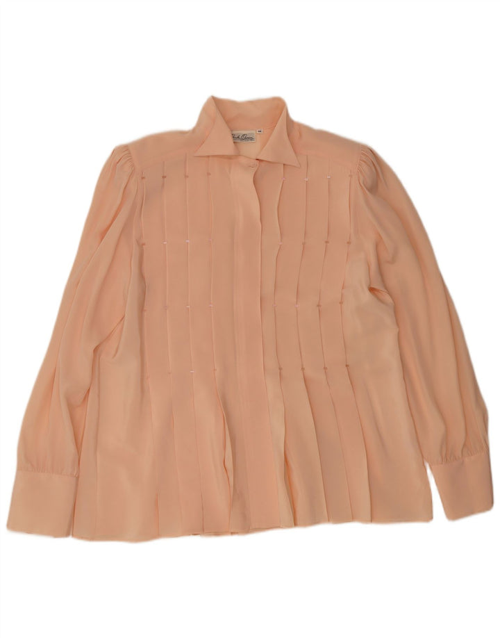 Blusa feminina Carla Carini IT 44 médio rosa seda