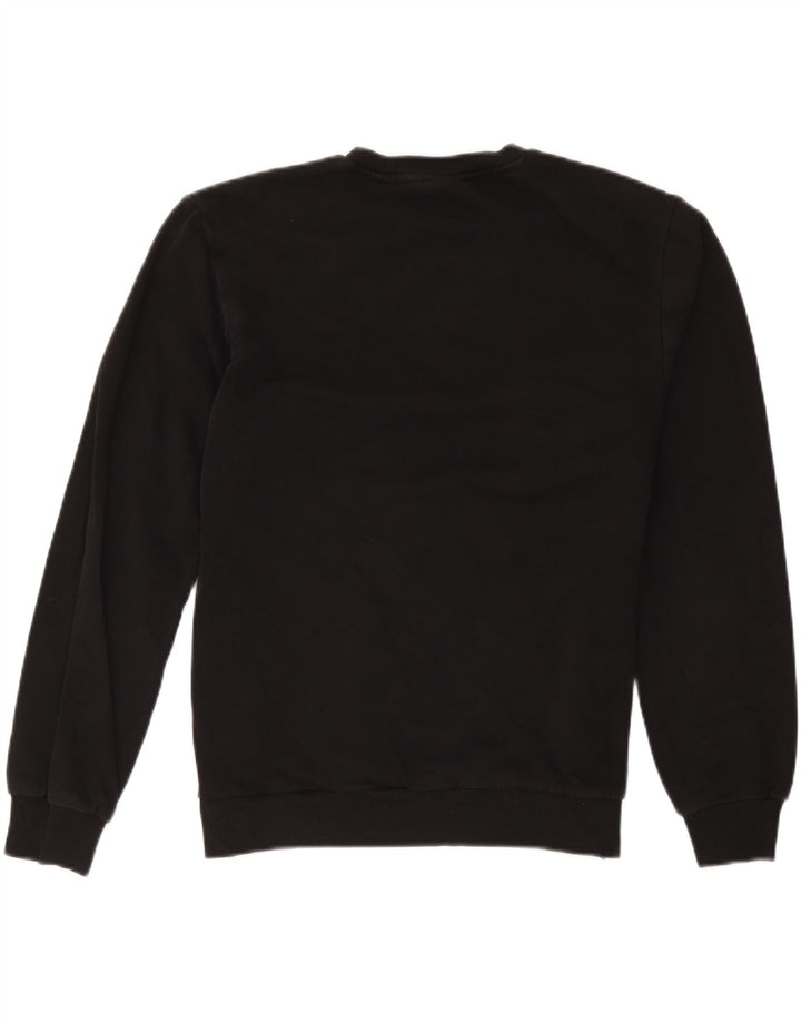 Fila moletom masculino jumper médio preto algodão esportivo