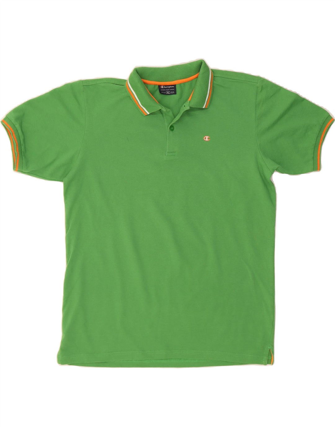 CHAMPION Boys Polo Shirt 13-14 Years XL Green Cotton Vintage Champion and Second-Hand Champion from Messina Hembry 