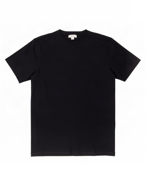Camiseta masculina Reiss Top pequeno algodão azul marinho
