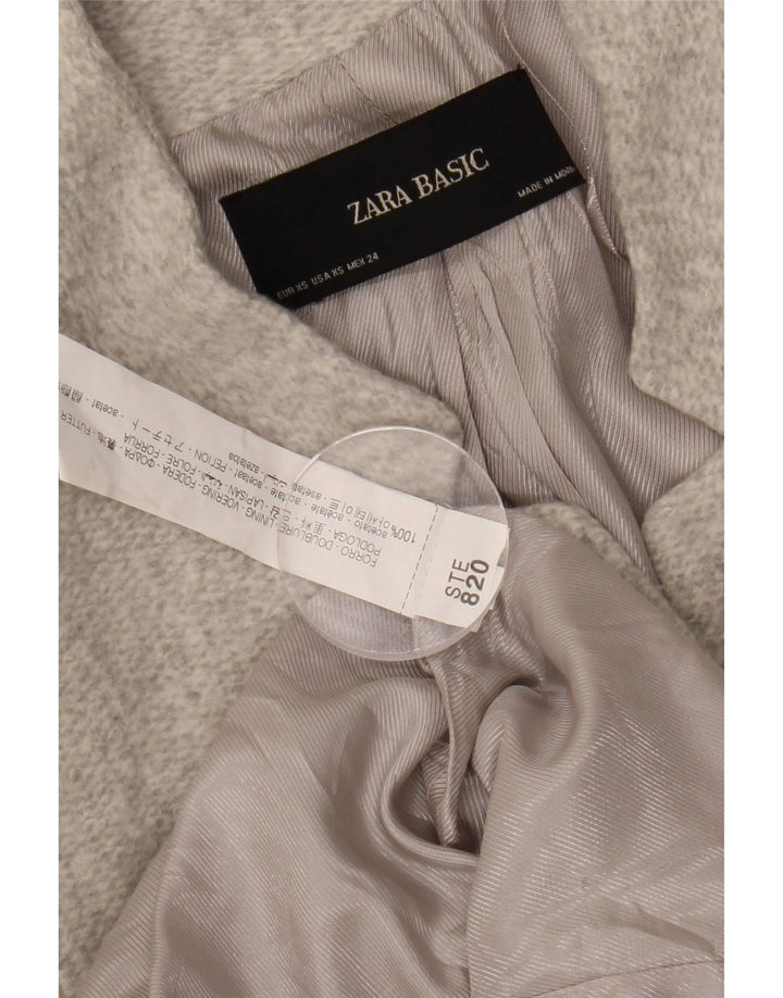 Sobretudo aberto feminino Zara UK 6 XS cinza acetato