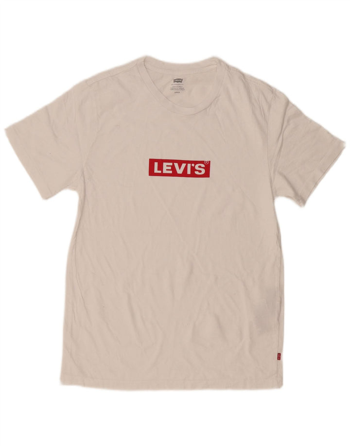 Camiseta gráfica masculina Levi's Top pequeno algodão branco