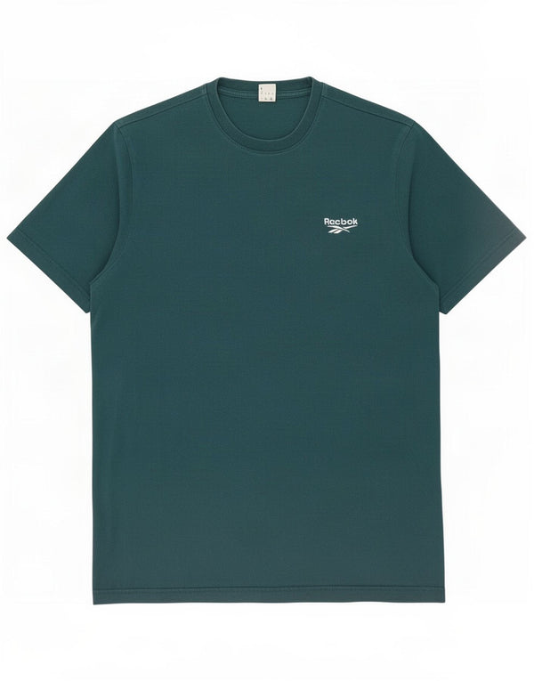 Camiseta masculina Reebok Top grande algodão verde