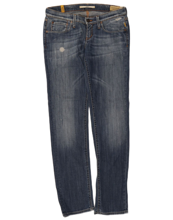 Meltin' Pot feminino Mendel Slim Jeans W29 L32 algodão azul