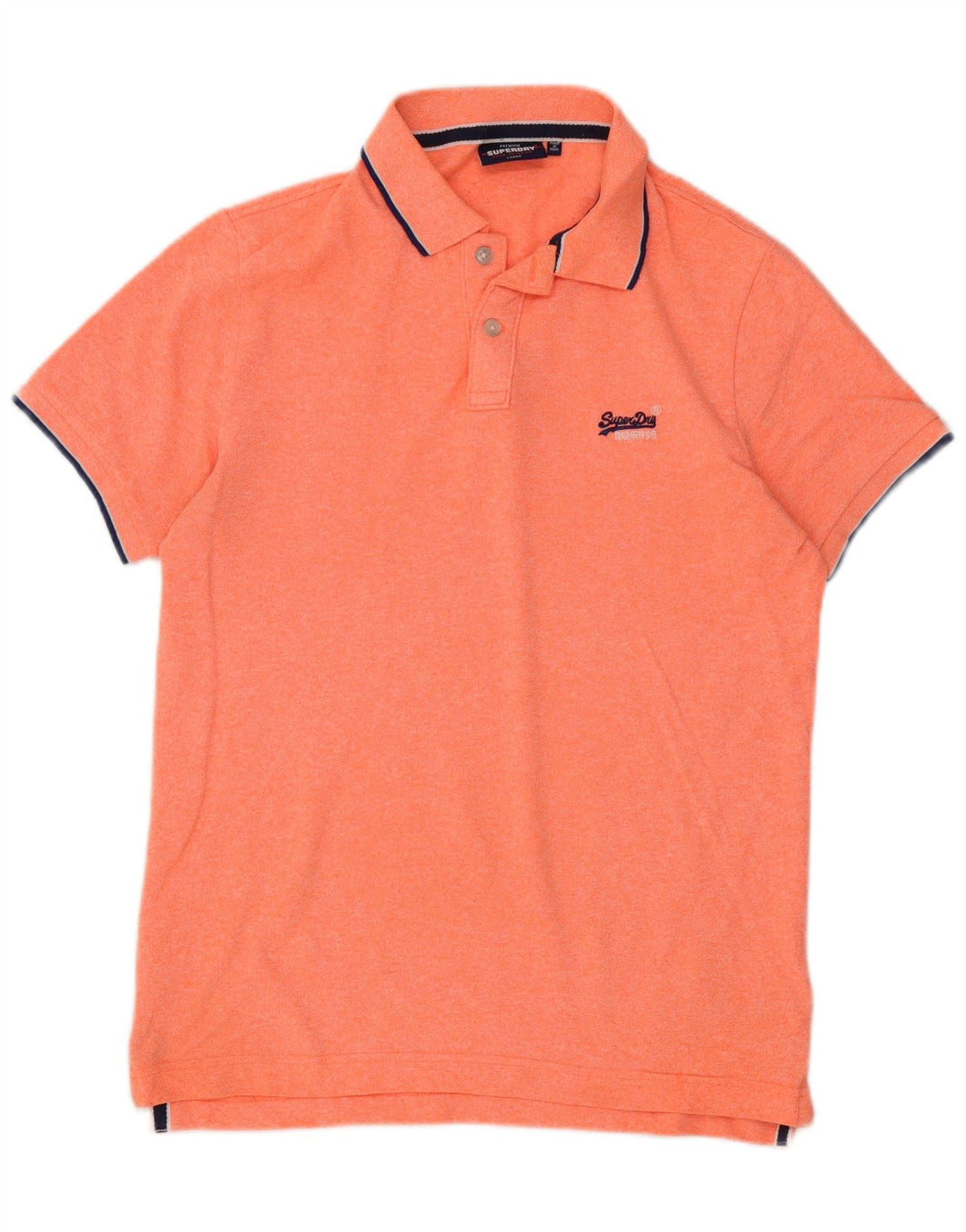 Camisa polo masculina Superdry grande algodão laranja